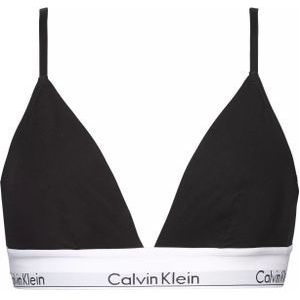 Calvin Klein dames Modern Cotton triangel bra, triangel BH, zwart -  Maat: S