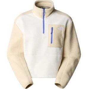 The North Face - Dames sweatshirts en fleeces - W Yumiori 1/4 Zip White Dune/Gravel voor Dames - Maat XS - Beige