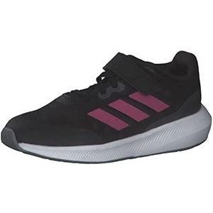 adidas RunFalcon 3.0 Elastic Lace Top Strap Sneakers uniseks-kind, core black/pulse magenta/grey six, 38 2/3 EU