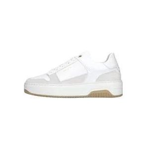 Nubikk Witte en grijze lage sneakers , White , Dames , Maat: 36 EU