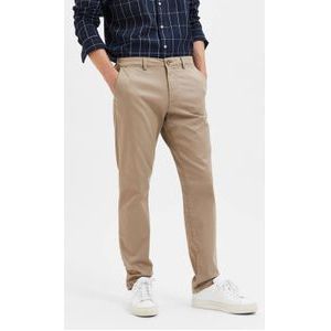 SELECTED HOMME Slim Fit Broek SLHNEW MILES Greige