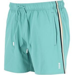 HUGO BOSS Iconic swim shorts, heren zwembroek, turquoise -  Maat: XXL