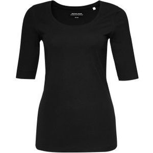 OPUS T-shirt zwart (Maat: 36) - Effen - Halslijn: Ronde hals,