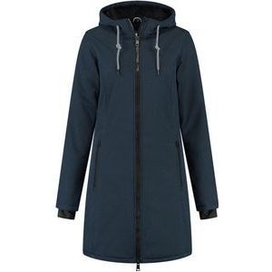 Kjelvik dames winterjas - Softshell parka dames - Tina - blauw - maat 42