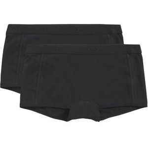 Ten Cate 2-pak meisjes boxershorts Organic 31986  - Zwart