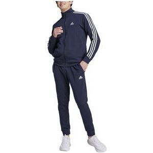 Adidas Basic 3 Gestreept Fleece Trainingspak