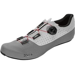 Fizik R4 Tempo Overcurve Clip-in Fietsschoenen, Grijs/Rood, Maat 43.5 EU