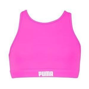 PUMA Swim Girls Racerback Bikini Set 1P, fluor-roze, 116 cm