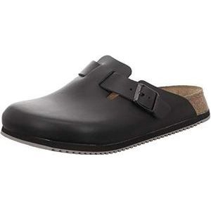 Birkenstock Boston gladde klompen voor volwassenen, uniseks, Zwart, 50 EU