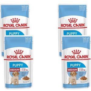 Royal Canin Shn Medium Puppy Pouch - Hondenvoer - 4 x 10 x 140 g
