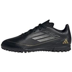 adidas F50 Club Boots Turf voetbalschoenen op gas, Core Black/Iron met./Gold met, 32 EU, Core Black Iron Met Gold Met, 32 EU