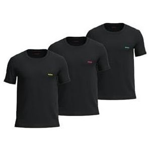 HUGO Heren Rn Triplet P Underwear_T_Shirt (3-pack), zwart 5., L
