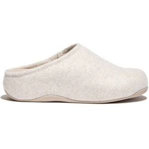 Fitflop Shuv Felt Clog Slippers In Ivory - Dames - Maat 43