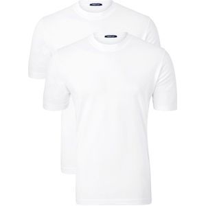 SCHIESSER American T-shirts (2-pack), O-hals, wit -  Maat: M