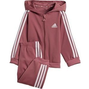 adidas Sportswear Essentials Shiny Trainingspak met Capuchon - Kinderen - Rood- 92