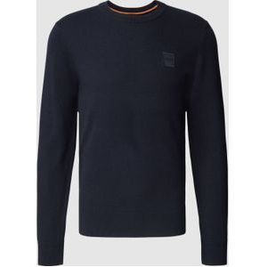 Sweatshirt met logopatch, model 'Kanovano'