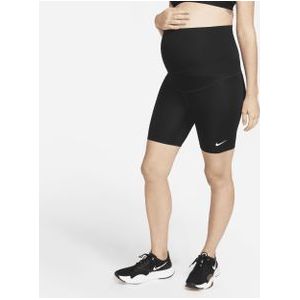 Nike One (M) Bikershorts voor dames (18 cm, zwangerschapskleding) - Zwart