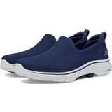 Skechers Go Walk 7 Ivy Low-Top Sneaker voor dames, Navy Textiel Wit Trim, 35 EU