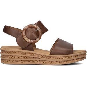 Gabor 550.2 Sandalen - Met Sleehak - Dames - Bruin - Maat 44