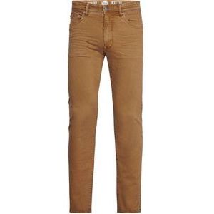 Petrol Industries - Heren Seaham Gekleurde Slim Fit Jeans Polson jeans - Bruin - Maat 31