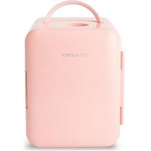 CREATE KOELKAST MINI BOX - Minikoelkast Voor Cosmetica 4L - Koud en Warm - Pastel Roze