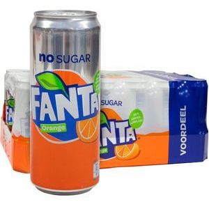 Fanta Orange - Zero - sleekcan - 24x33 cl - NL