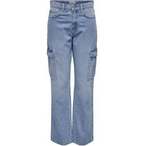 ONLY ONLRILEY HW STR CARGO DNM PIM875 NOOS Dames Jeans - Maat W33 X L32