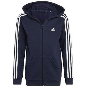 adidas Essentials 3-Stripes Fleece Full-Zip Hoodie Sweatshirt Unisex Kinderen