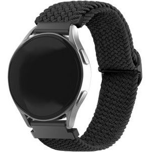 Strap-it Samsung Galaxy Watch 6 Classic 47mm verstelbaar geweven bandje (zwart)