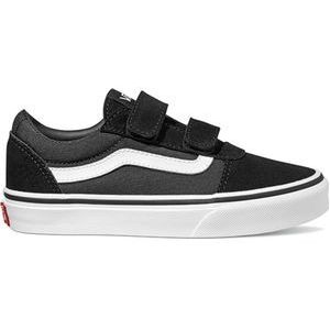 Vans Youth Ward V Sneakers - (Suede/Canvas)Black/White - Maat 38