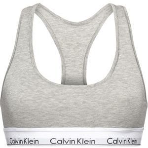 Calvin Klein dames Modern Cotton bralette top, ongevoerd, grijs -  Maat: XL