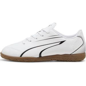 Puma Vitoria junior zaalvoetbalschoenen wit/zwart