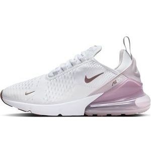 Nike AIR MAX 270 Sneakers voor dames, wit/platinum violet-smokey mauve-zwart, 41 EU, White Platinum Violet Smokey Mauve Black, 41 EU