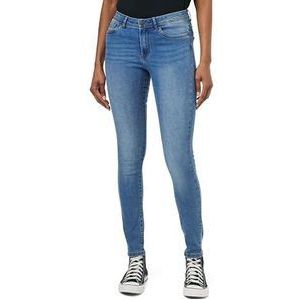 VERO MODA Tanya Mid Rise Skinny Jeans, blauw (medium blue denim), 32 NL/S/L