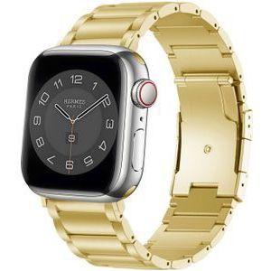 Strap-it Apple Watch Titanium bandje (goud)