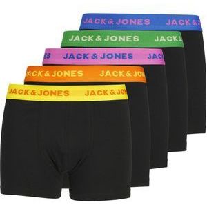 Jack & Jones Junior Boxershorts Jongens Trunks JACLEO Zwart 5-Pack - Maat 128