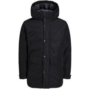 Parka met kap Jjchamp JACK & JONES. Polyester materiaal. Maten XS. Zwart kleur