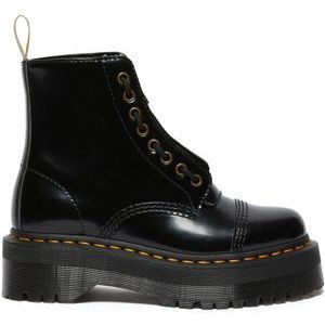 Dr Martens Unisex Jadon Vegan Cherry Red Quad Cambridge Brush Boots, Zwart Oxford, 43 EU