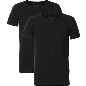 Petrol Industries - Heren 2-pack Basic T-shirts Ronde Hals - Zwart - Maat XS