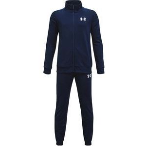 Under Armour UA Knit Track Suit Jongens Trainingspak - Blauw - Maat YMD