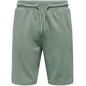 ONLY & SONS Onsneil Sweat Noos Shorts voor heren, Castor Gray, XS