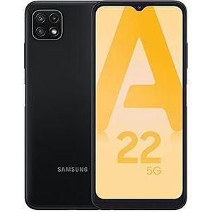Samsung Galaxy A22, mobiele telefoon, 5G, 128 GB, zwart, simkaart niet inbegrepen, Android-smartphone, Franse versie