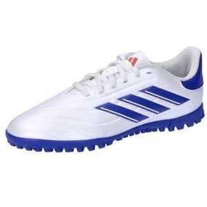 adidas Copa Pure II Club voetbalschoenen voor kinderen, uniseks, Ftwr Wit Lucid Blauw Zonne-rood, 37 1/3 EU