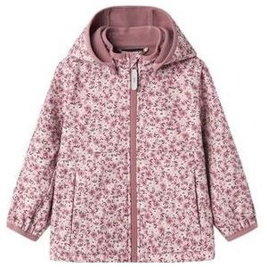 NAME IT Jas voor meisjes, Mauve Shadow Aop: Bloem, 80 cm