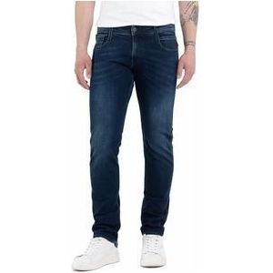 Replay Jeans voor heren Anbass Slim-Fit met Power Stretch, donkerblauw 007, 32W/34L