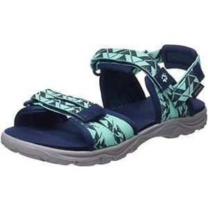 Jack Wolfskin Uniseks Kind 2 IN 1 SANDAL K , Blauw / Groen, 40 EU