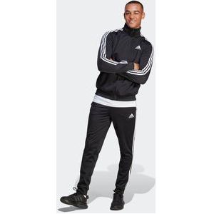 Adidas Basic 3-stripes Tricot Heren Trainingspakken - Zwart  - Katoen Canvas - Foot Locker