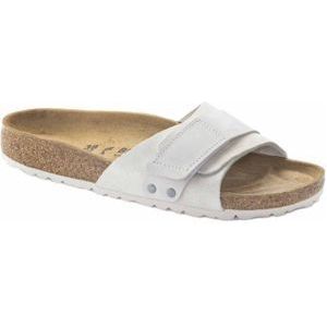 Birkenstock - Dames sandalen en slippers - Oita W Nubuck / Suede Leather Antique White voor Dames - Maat 40 - Wit