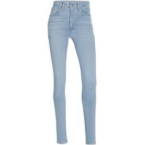 Levi's Mile High high waist super skinny jeans light indigo worn in