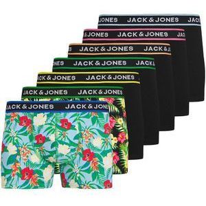 Set van 7 boxershorts JACK & JONES. Katoen materiaal. Maten M. Zwart kleur